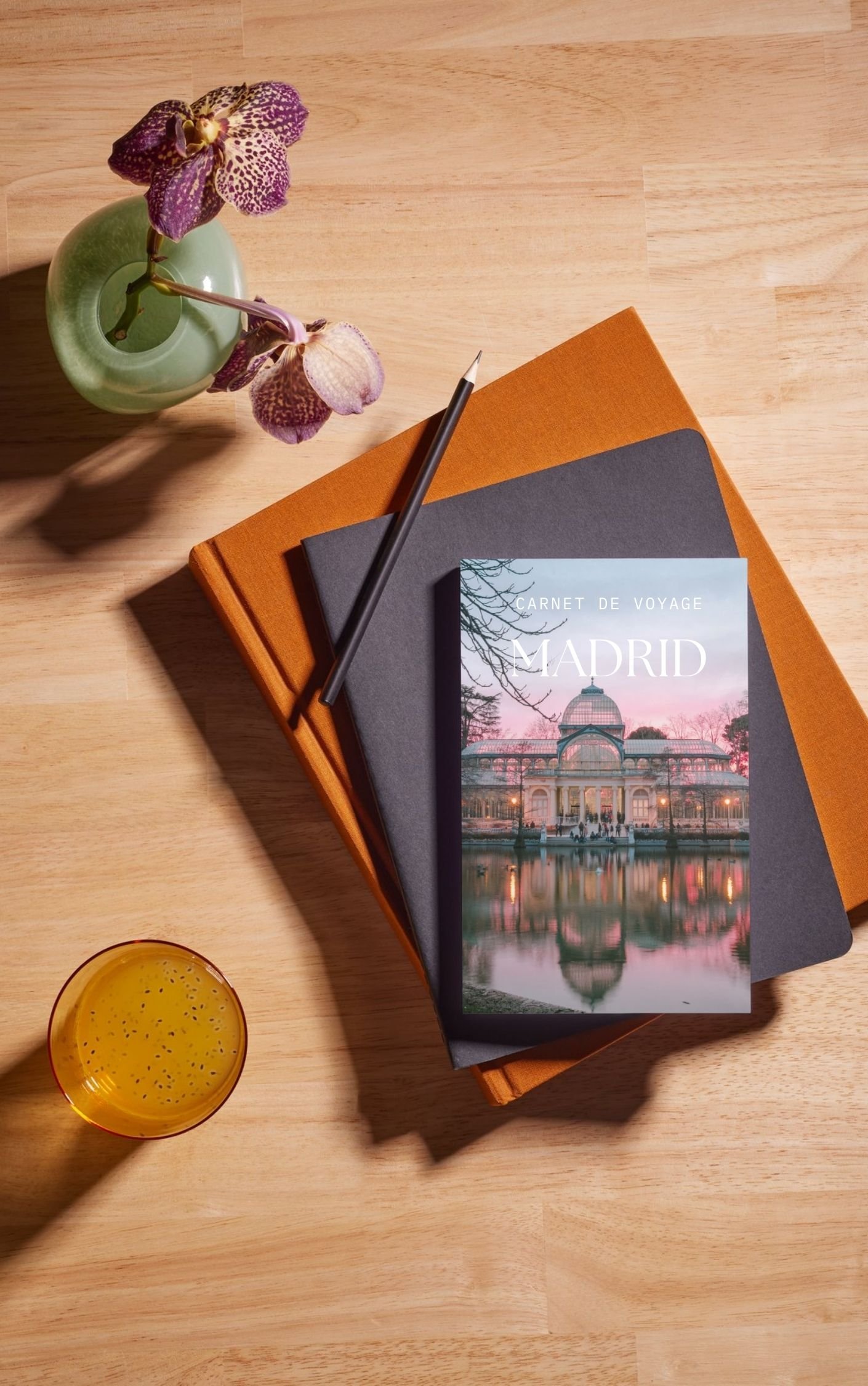 Vue supérieure d'un carnet de route personnalisé réalisé lors d'un voyage sur mesure en Espagne avec Travel With Auri